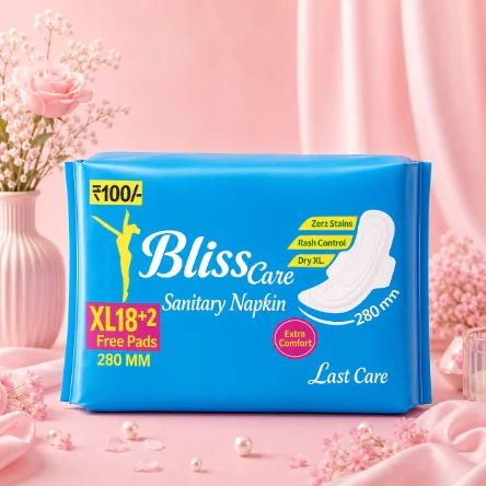 Bliss Care XL 18 plus 2 free pads value pack sanitary napkins
